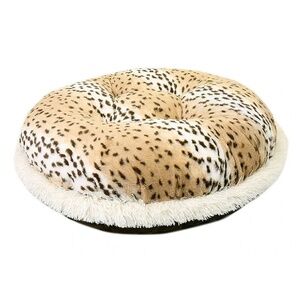 Snow Leopard Bagel Bed